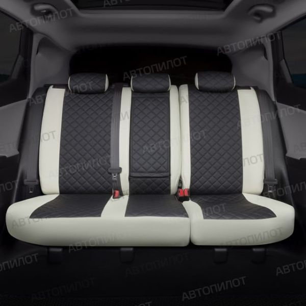 Чехлы Автопилот Экокожа Ромб на Opel Corsa D 2006-2014 г.в. Чехлы Автопилот Экокожа Ромб на Opel Corsa D 2006-2014 г.в.