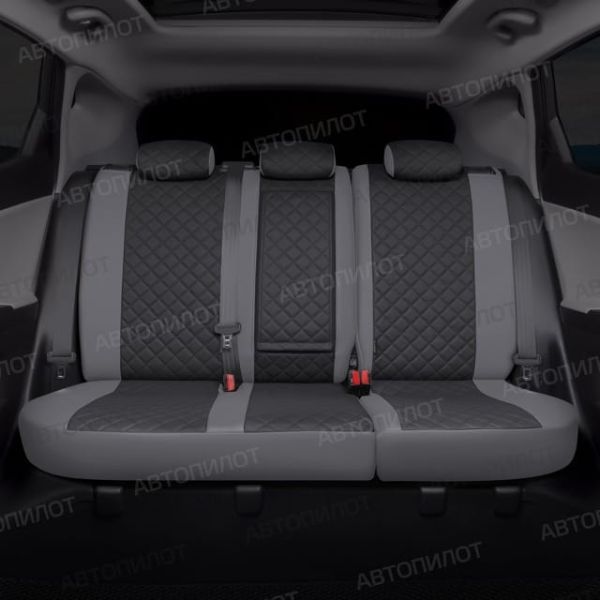 Чехлы Автопилот Экокожа Ромб на Opel Corsa D 2006-2014 г.в. Чехлы Автопилот Экокожа Ромб на Opel Corsa D 2006-2014 г.в.