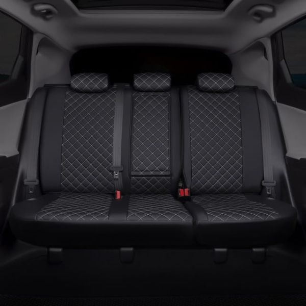 Чехлы Автопилот Экокожа Ромб на Opel Corsa D 2006-2014 г.в. Чехлы Автопилот Экокожа Ромб на Opel Corsa D 2006-2014 г.в.