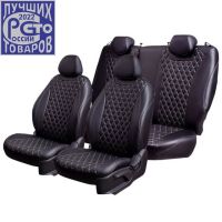 Чехлы Премиум Экокожа Байрон Ромб на Chevrolet Lanos Чехлы Премиум Экокожа Байрон Ромб на Chevrolet Lanos