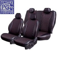 Чехлы Премиум Экокожа Байрон Ромб на Chevrolet Lanos Чехлы Премиум Экокожа Байрон Ромб на Chevrolet Lanos