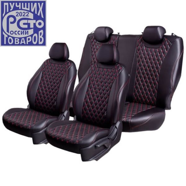 Чехлы Премиум Экокожа Байрон Ромб на Chevrolet Lanos Чехлы Премиум Экокожа Байрон Ромб на Chevrolet Lanos