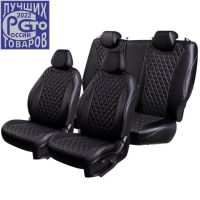 Чехлы Премиум Экокожа Байрон Ромб на Chevrolet Lanos Чехлы Премиум Экокожа Байрон Ромб на Chevrolet Lanos