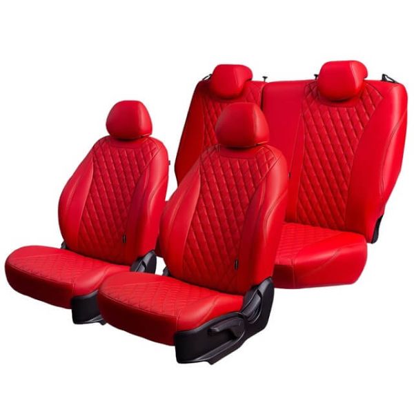 Чехлы Премиум Экокожа Байрон Ромб на Chevrolet Lanos Чехлы Премиум Экокожа Байрон Ромб на Chevrolet Lanos