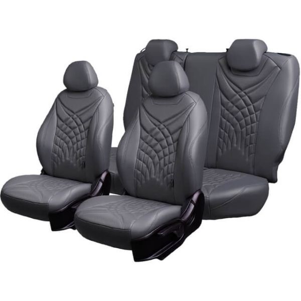 Чехлы Премиум Экокожа Байрон Президент|Жук на Skoda Yeti 2009-2018 г.в.